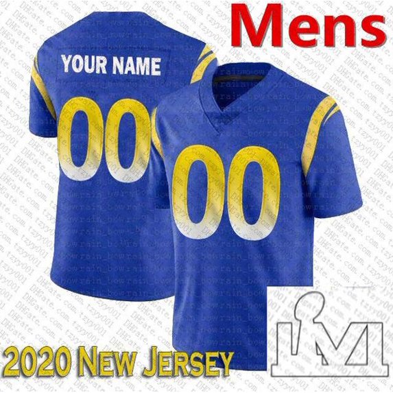 Custom Cooper Kupp Aaron Donald Football Jerseys Matthew Stafford Puka Nacua Kyren Williams Tutu Atwell Tyler Higbee Stetson Bennett Mens Womens Youth KIDS