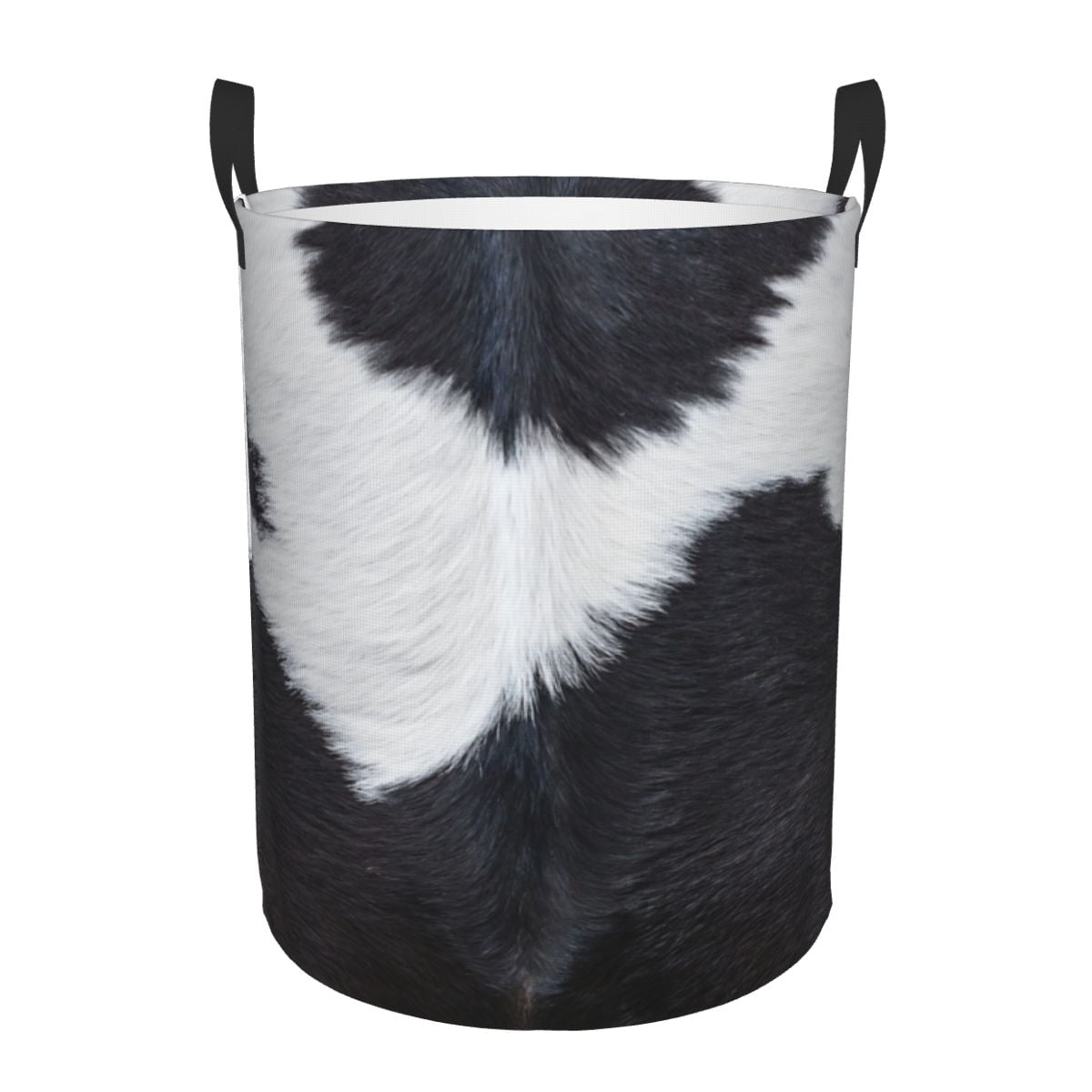 OREZI Foldable Cow Print Laundry Basket & Storage Bin – Collapsible, Stylish Organizer For Toys, Clothes, Bedroom & More