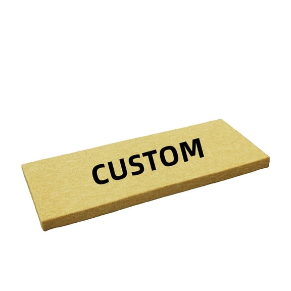 Custom Cushion, Bay Window Seat Pillow, Bench Cushion Chair Pad, Made to Order Indoor Outdoor Furniture Replacement Foam Cushion, Ottoman Pads, L Shaped Cushion