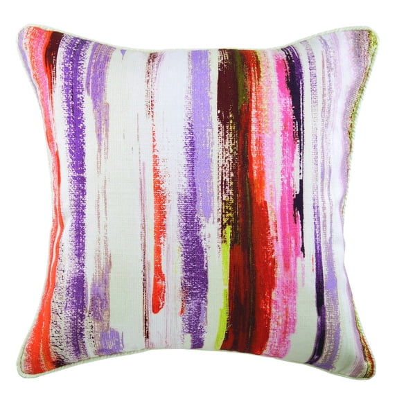 Custom Cushion Cover, Pillowcase With Zipper, Modern Abstract Couch Cushion Covers 20x20 inch (50x50 cm) Pillow Covers, Colorful Cotton Printed Decorative Pillows - Ink & Paint