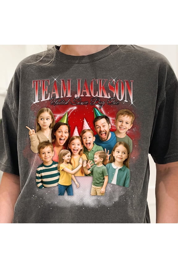 Custom Custom Your Own Tee Retro Custom Rap Tee Custom Your Photo Shirt Graphic 90s Tshirt