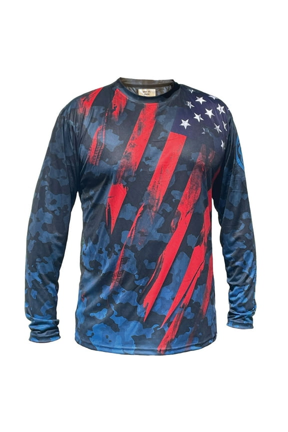 Custom Cut Fishing Jersey - Patriot Fin