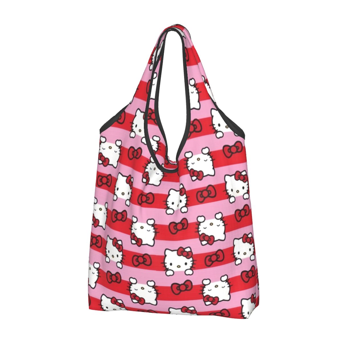 Custom Cute Cartoon Hello Kitty Sanrio Japan Anime Shopping Tote Bags ...