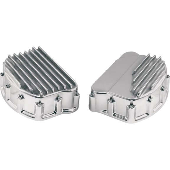Custom Cycle Engineering FRC 2003-2 Finned Panhead Rocker Covers - Polished