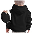 thumbnail image 1 of Custom DIY Casual Loose Fit Long Sleeve Hooded Sweatshirt for Kids and Youth Sportswear Girls and Toddlers' Pullover Hoodie Sweatshirt, 1 of 4