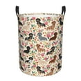 thumbnail image 1 of Custom Dachshund Cartoon Pattern Laundry Basket Collapsible Wiener Sausage Dog Clothes Hamper for Baby Kids Toys Storage Bag, 1 of 6