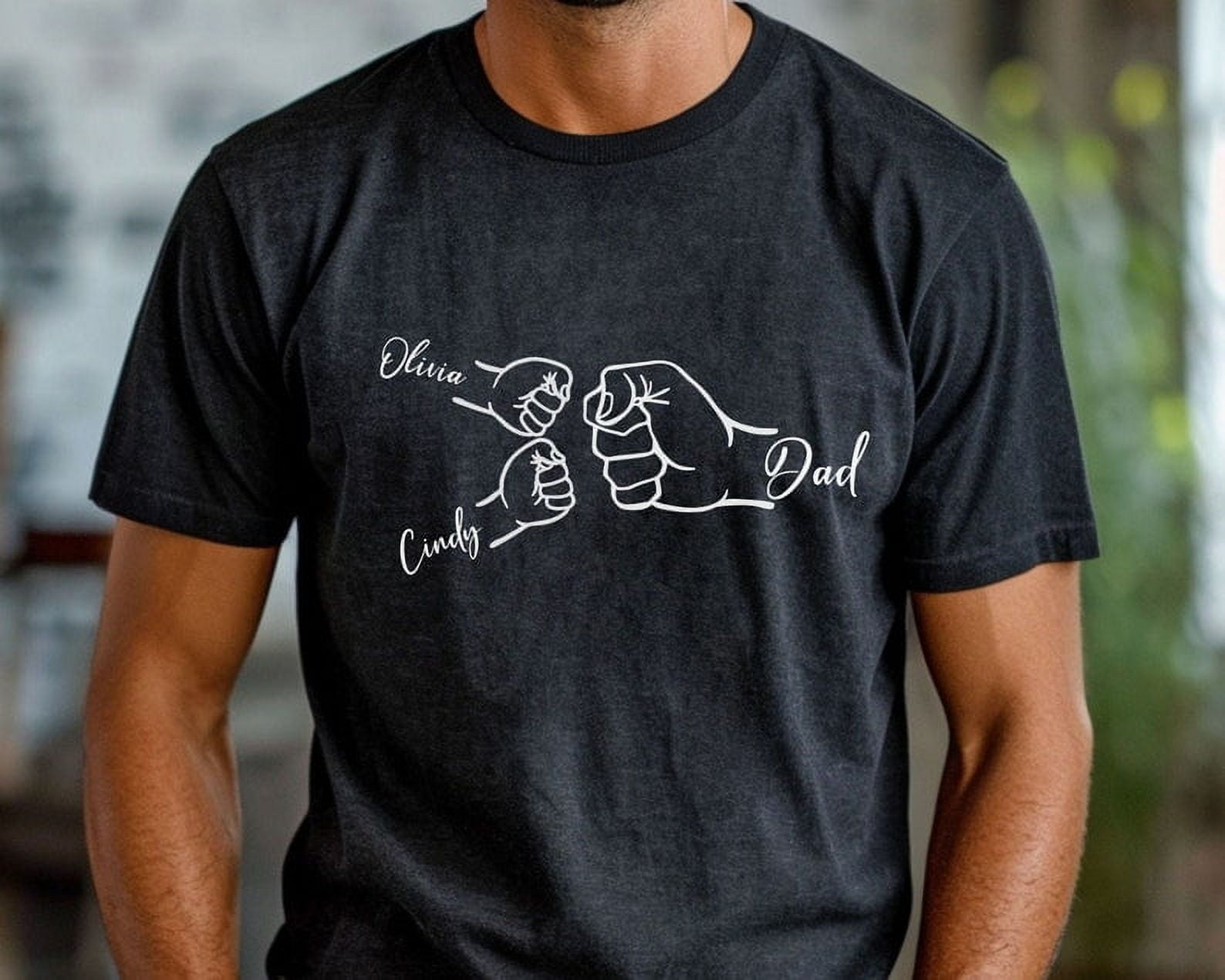 Custom Dad Shirt With Kids Names Custom Dad Shirt Personalized