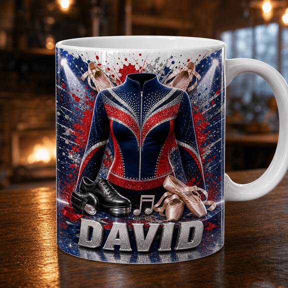 Custom Dance Mug Personalized Dancer Gift with Name for Team Recital