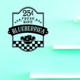 thumbnail image 1 of Custom Decals 25 Cents Fresh Ripe Blueberries Wall Art Size: 20 Inches x 40 Inches, 1 of 1