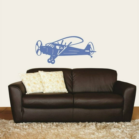 Custom Decals Airplane 22"X30" -Kids Boys Bed Room