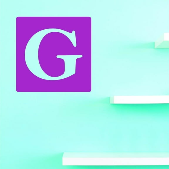 Custom Decals Alphabet Letter G Wall Art Size: 16 X 16 Inches Color: Multi