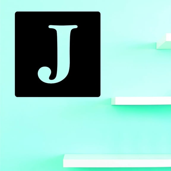 Custom Decals Alphabet Letter J Wall Art Size: 20 X 20 Inches Color: Multi