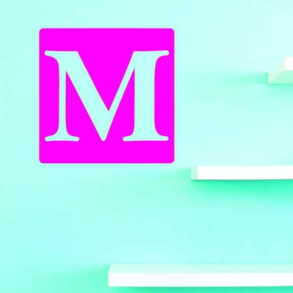 Custom Decals Alphabet Letter M Wall Art Size: 18 X 18 Inches Color: Multi