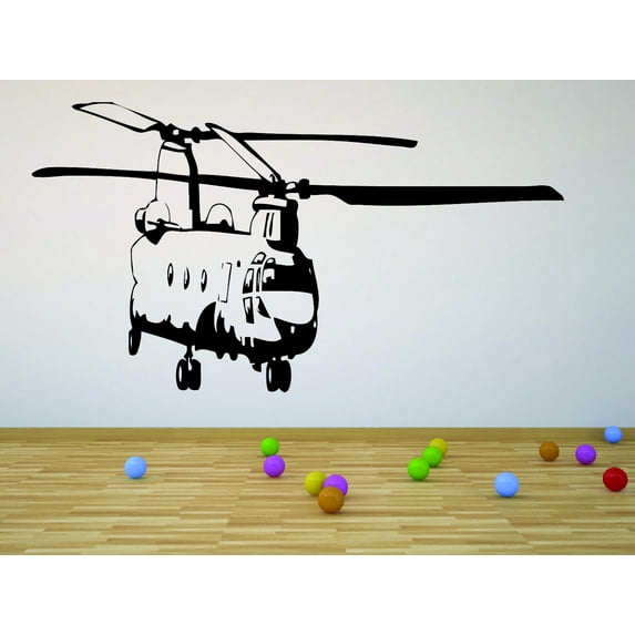 Custom Decals Army War Military Helicopters Silhouette 12x18 Inches