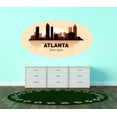 thumbnail image 1 of Custom Decals Atlanta Georgia United States Major City Geographical Map Landmark 27x40, 1 of 1