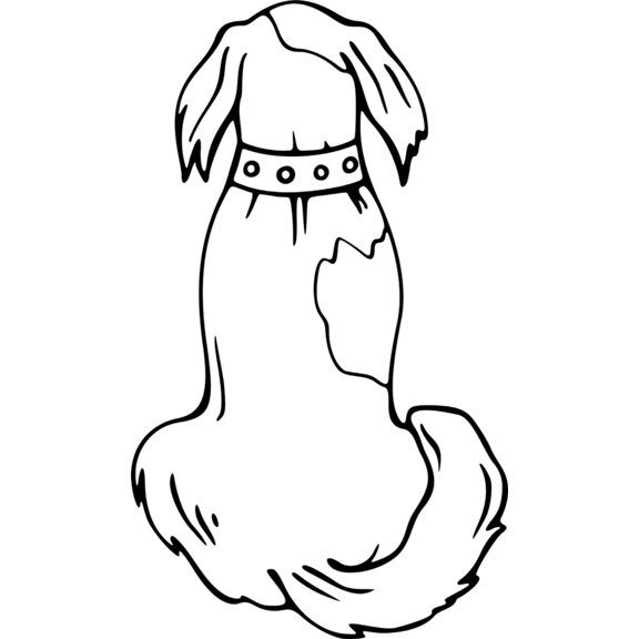 Custom Decals Backwards Dog 12 X 24 Inches