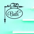 thumbnail image 1 of Custom Decals Bath Wall Art Size: 18 X 18 Inches Color: Black, 1 of 1