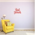 thumbnail image 1 of Custom Decals Best Friends Wall Art Size: 20 X 20 Inches Color: Red, 1 of 1