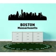 thumbnail image 1 of Custom Decals Boston Massachusetts United States Major City Geographical Map Landmark 20x42, 1 of 1
