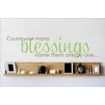 thumbnail image 1 of Custom Decals Count Your Many Blessings Name Them One By One...Quote Home 6x30", 1 of 1