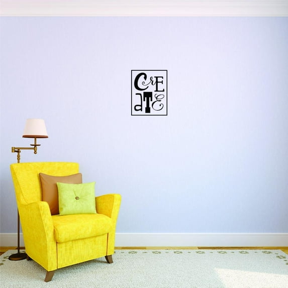 Custom Decals Create Wall Art Size: 20 X 30 Inches Color: Black