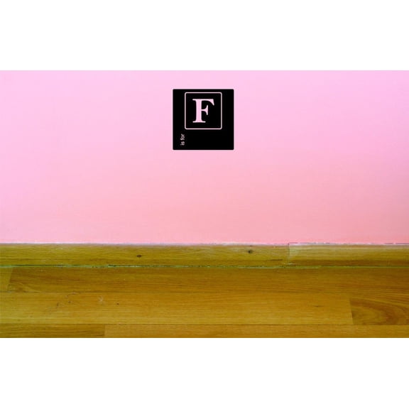 Custom Decals F Is For Alphabet Letter Wall Art Size: 18 X 18 Inches Color: Multi