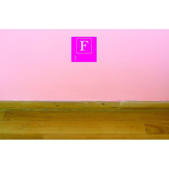 Custom Decals F Is For Alphabet Letter Wall Art Size: 20 X 20 Inches Color: Multi
