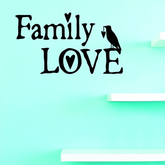 Custom Decals Family Love 8x20 Inches