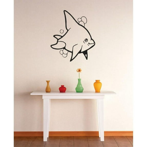 Custom Decals Fish Ocean Sea Lake Water 20x20 Inches