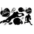 thumbnail image 1 of Custom Decals Football Pack Kids Boys Bed Room, 1 of 1