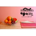 thumbnail image 1 of Custom Decals Fresh Organic Strawberries 25 Cents Pint Locally Grown Wall Art Size: 14 Inches x 28 Inches, 1 of 1