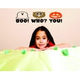 thumbnail image 1 of Custom Decals Halloween Boo! Who You! Holiday Quote 10x20 Inches, 1 of 1