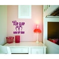 thumbnail image 1 of Custom Decals It's A Flip Flop Kind Of Day 20 X 20 Inches, 1 of 1