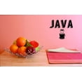thumbnail image 1 of Custom Decals Java Wall Art Size: 16 X 16 Inches Color: Black, 1 of 1