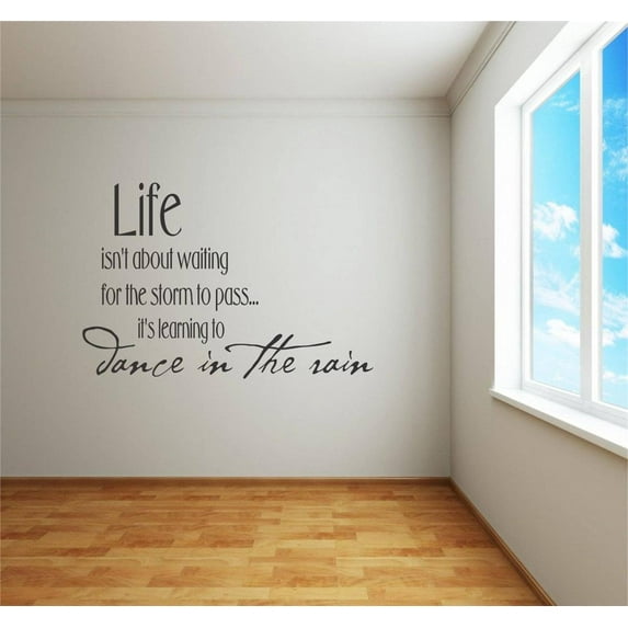 Custom Decals Life Isn't About Waiting For The Storm To Pass Its Learning To Dance In The Rain 20"X20"