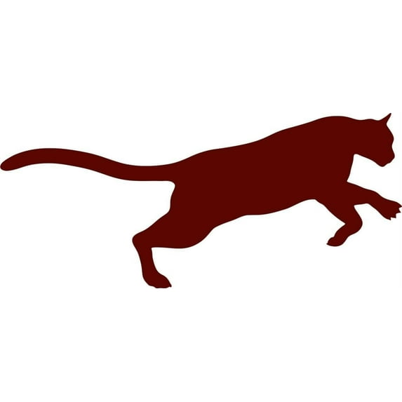 Boys Vibrant Animal Wall Decal Decoration Cute Jumping Tiger Silhouette Lasts Years and Easily Removable - Size: 10 In(W) x 20 In(H)