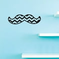 thumbnail image 1 of Custom Decals Mustache Wall Art Size: 10 Inches x 36 Inches Color: Black, 1 of 1