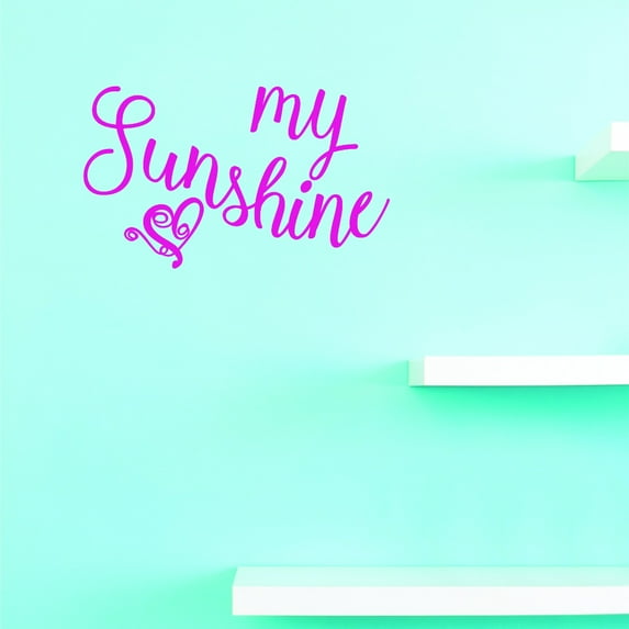Custom Decals My Sunshine 10 X 20 Inches