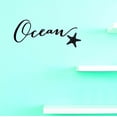 thumbnail image 1 of Custom Decals Ocean Wall Art Size: 20 X 40 Inches Color: Black, 1 of 1