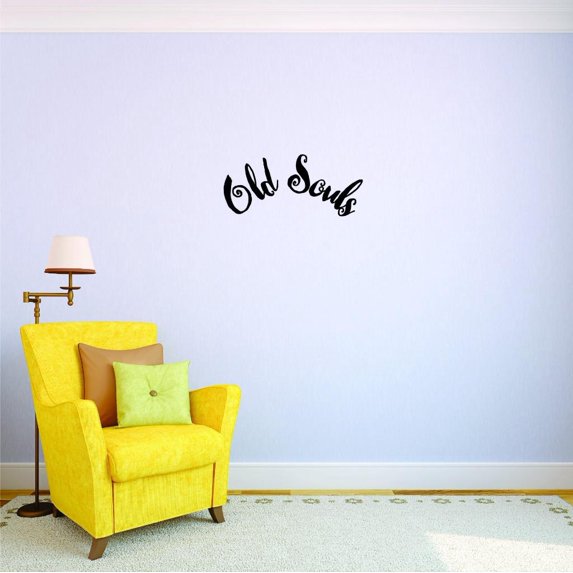 Custom Decals Old Souls Wall Art Size: 16 X 24 Inches Color: Black