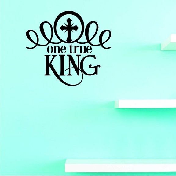 Custom Decals One True King Wall Art Size: 12 X 18 Inches Color: Black