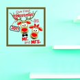 thumbnail image 1 of Custom Decals Our First Christmas 2017 As Mr And Mrs Wall Art Size: 20 X 20 Inches Color: Multi, 1 of 1