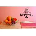 thumbnail image 1 of Custom Decals PRICE REDUCED 25 Cents Fresh Red Raspberries Wall Art Size: 20 Inches x 30 Inches, 1 of 1