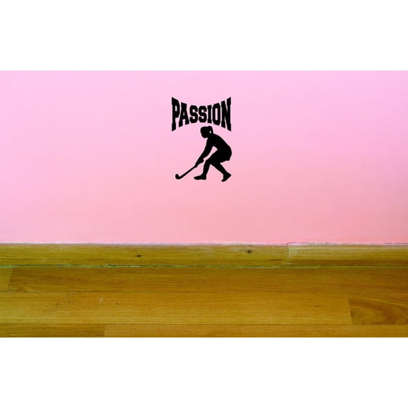 Custom Decals Passion Wall Art Size: 16 X 24 Inches Color: Black