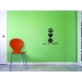thumbnail image 1 of Custom Decals Peace Love Baseball Wall Art Size: 16 X 24 Inches Color: Black, 1 of 1