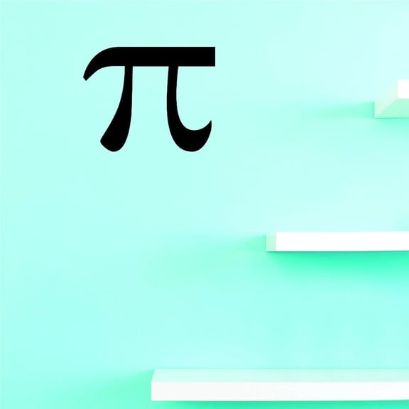 Custom Decals Pie Sign Wall Art Size: 16 X 16 Inches Color: Black