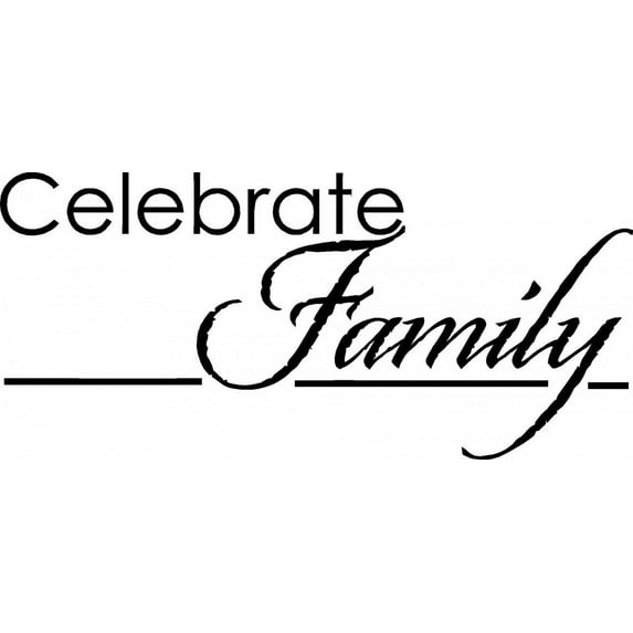 Custom Decals - Prices Reduced Celebrate Family Picture Art Living Room Home Decor Sticker - Vinyl Wall Decal - Size : 8 X 20 Inches