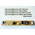thumbnail image 1 of Custom Decals - Prices Reduced If You Want Happiness - Chinese Proverb - Inspirational Quote - Wall Quote - Decal Stickers 15x30 Inchesk, 1 of 1