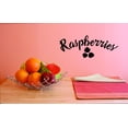 thumbnail image 1 of Custom Decals Raspberries Wall Art Size: 16 Inches x 40 Inches, 1 of 1