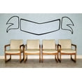 thumbnail image 1 of Custom Wall Decal : Ribbon Design Silhouette 20x40 Inches, 1 of 1